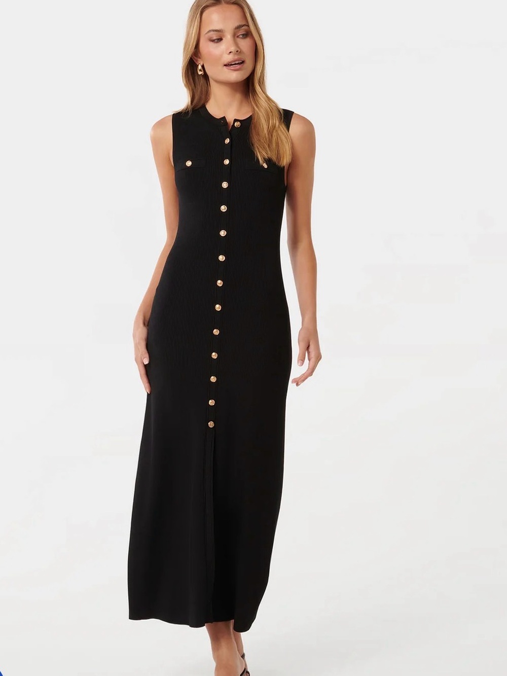 Ever New “Kelly Button Through Knit Dress”